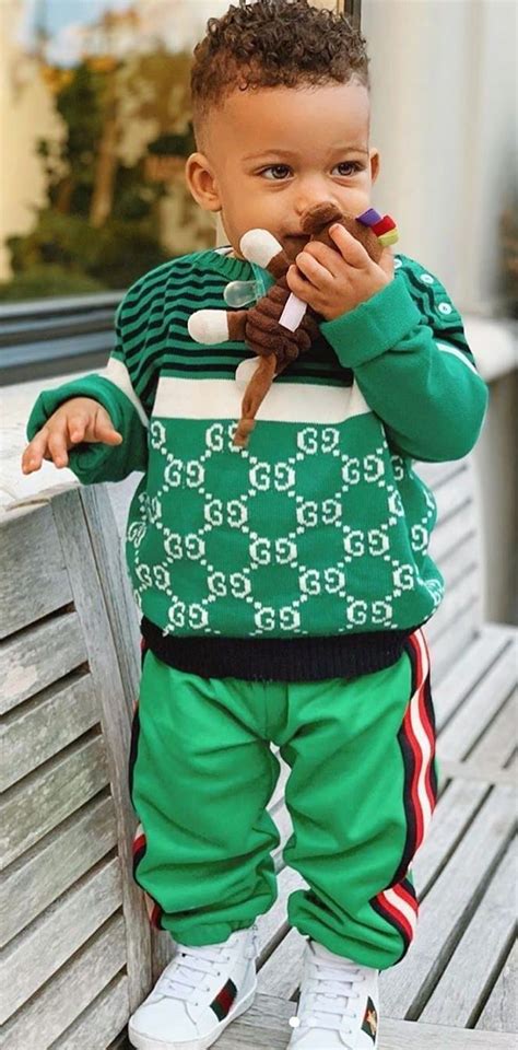 baby boy gucci outfits|Gucci Kids Baby Clothing & Accessories .